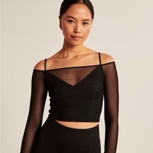 Abercrombie Strappy Mesh Top Size Small